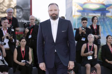 VENICE, İtalya - 1 Eylül 2023 'te İtalya' nın Venedik kentinde düzenlenen 80. Venedik Uluslararası Film Festivali 'nde Yorgos Lanthimos 