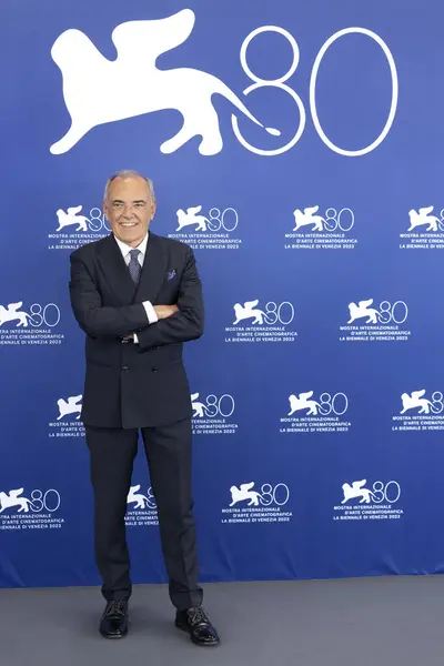 베니스 이탈리아 30일 알베르토 바베라는 2023년 30일 이탈리아 베니스에서 80번째 스톡 사진