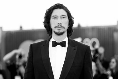 Venedik, İtalya - 31 Ağustos 2023 'te Venedik, İtalya' da düzenlenen 80. Venedik Uluslararası Film Festivali 'nde Adam Driver 