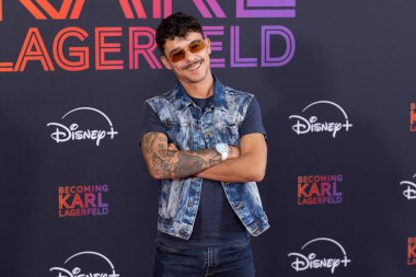 MILAN, ITALY - Haziran 05: Şarkıcı Moreno, 5 Haziran 2024 'te İtalya' nın Milano kentinde çekilen Terrazza Martini 'de 