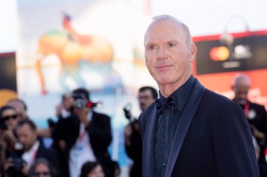 Michael Keaton 28 Ağustos 2024 'te Venedik Uluslararası Film Festivali' nin açılış töreni kırmızı halısına katılıyor..