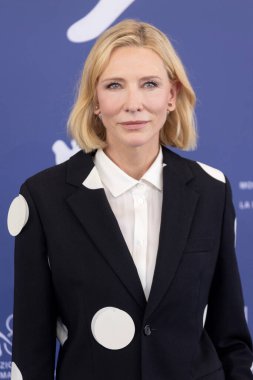 Cate Blanchett 29 Ağustos 2024 'te Venedik Uluslararası Film Festivali sırasında İtalya' nın Venedik kentinde düzenlenen 81.. 