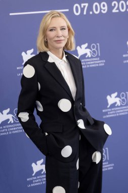 Cate Blanchett 29 Ağustos 2024 'te Venedik Uluslararası Film Festivali sırasında İtalya' nın Venedik kentinde düzenlenen 81.. 