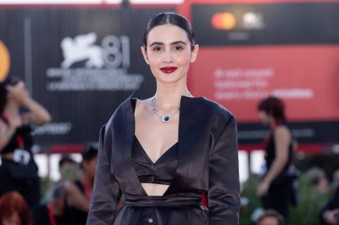 VENEDİS, İTALYA 01 Eylül 2024 tarihinde Venedik, İtalya 'da düzenlenen 81. Uluslararası Film Festivali sırasında Valentina Herszage 