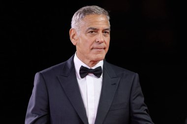 George Clooney 1 Eylül 2024 'te Venedik Uluslararası Film Festivali sırasında Venedik, İtalya' da 