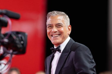 George Clooney 1 Eylül 2024 'te Venedik Uluslararası Film Festivali sırasında Venedik, İtalya' da 