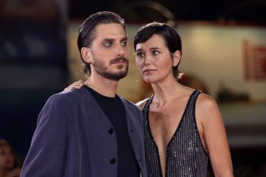 VENICE, ITALY - SEPTEMBER 06: Luca Marinelli ve Alissa Jung 