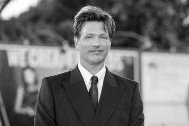 VENICE, İtalya - 31 Ağustos 2024 tarihinde Venedik, İtalya 'da düzenlenen 81. Uluslararası Film Festivali sırasında Thomas Vinterberg 