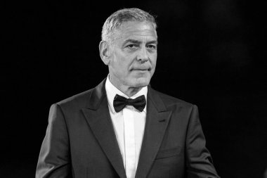 George Clooney 1 Eylül 2024 'te Venedik Uluslararası Film Festivali sırasında Venedik, İtalya' da 