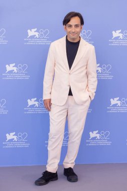 VENICE, ITALY - SEPTEMBER 04: Valentino Mannias attends the photo-call of the movie 