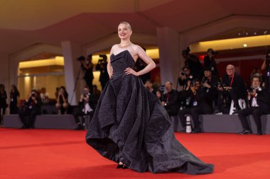 VENICE, ITALY - SEPTEMBER 05: Luna Wedler attends the red carpet of the movie 