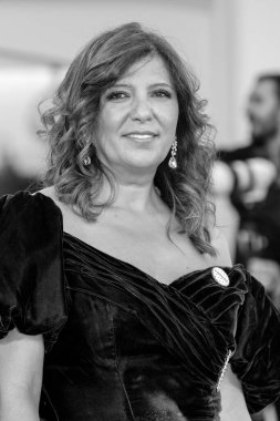 VENICE, ITALY - SEPTEMBER 06: Kaouther Ben Hania attends the 2025 Closing Ceremony red carpet during the 82nd Venice Film Festival on September 06, 2025 in Venice, Italy.