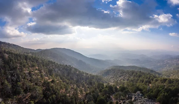 stock image Troodos forest mountains panorama, Cyprus