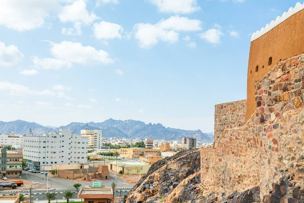 Центр Города Хайль Стены Крепости Арабиан Ариф Стоящей Холме Хайль — стоковое фото
