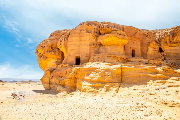 Tumbas Jabal Ahmar Talladas Piedra Ula Arabia Saudita — Foto de Stock