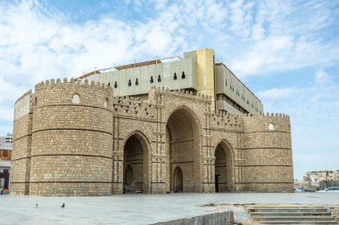 Baab Makkah, ruined fortified Mecca gate, Jeddah, Saudi Arabia clipart