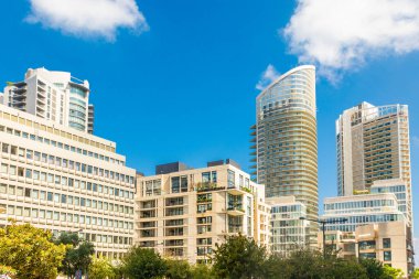 Lübnan 'ın modern binaları ve gökdelenleriyle Beyrut' un merkez iş bölgesi.