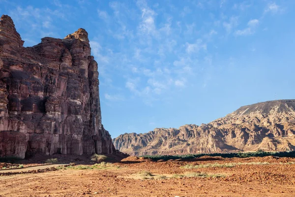 Desert Erosion Formationer Nära Dadan Gravar Ula Madain Salih Saudiarabien8 — Stockfoto