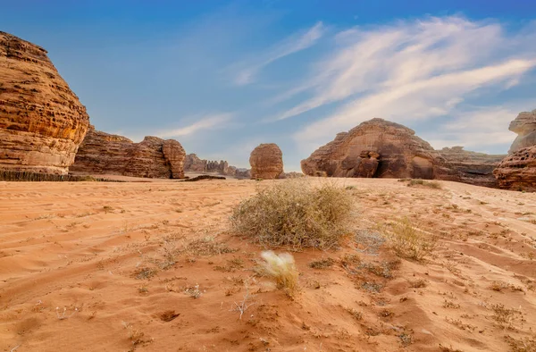 Formações Erosão Deserto Perto Ula Arábia Saudita — Fotografia de Stock