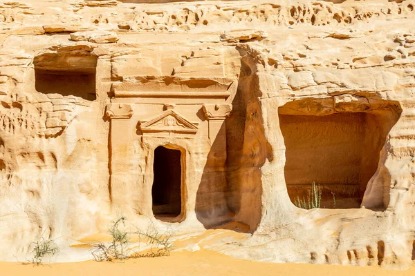 Jabal Banat Complex Nabataean Tombs Hegra Ula Saudi Arabia — Stock Photo, Image