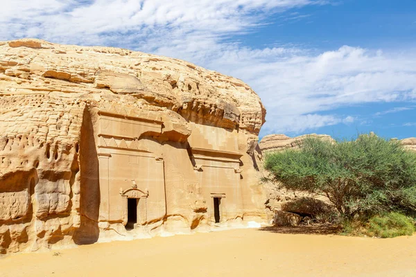 Jabal Banat Complex Nabataean Tomb Hegra Ula Σαουδική Αραβία — Φωτογραφία Αρχείου