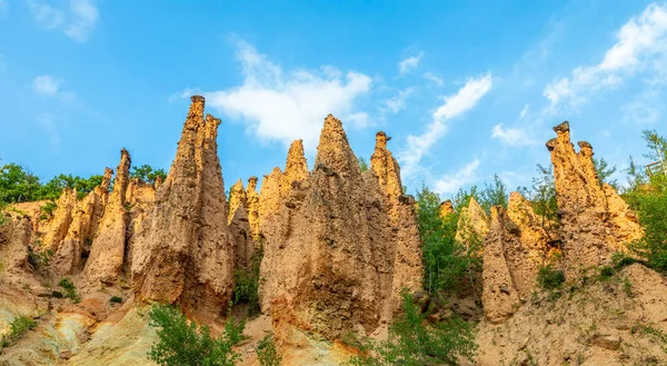 Ασυνήθιστοι Πύργοι Σχηματισμού Βράχων Διάβρωσης Όρος Ραντάν Κουρσουμλίγια Νότια Σερβία — Φωτογραφία Αρχείου