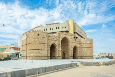 Baab Makkah, old arab ruined fortified Mecca gate, Jeddah, Saudi Arabia clipart