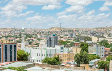 Hargeisa şehir merkezi caddeleri Panorama, Somali, Somali