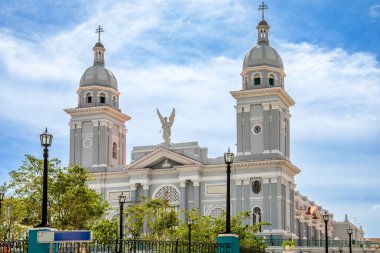 Küba 'nın eski merkezi Santiago de Cuba' daki Hüküm Sahibemizin Katedral Bazilikası