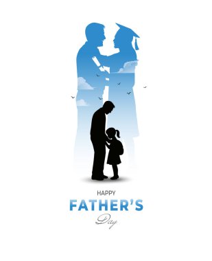 Çocukluktan mezuniyete kadar bir baba ve kızın samimi silueti, zaman içinde büyümeyi ve aşkı yansıtıyor..