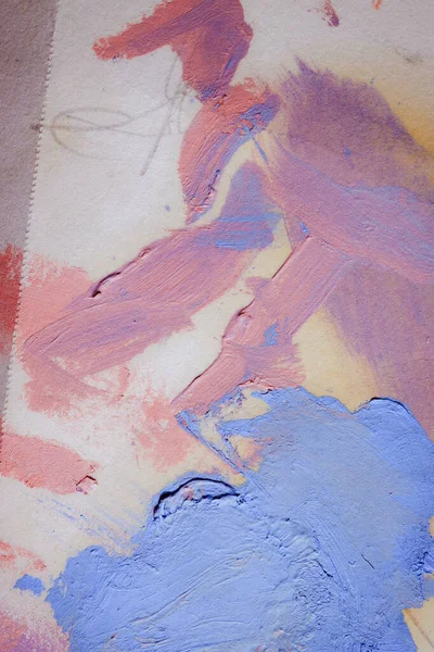 Bunte Abstrakte Textur Ölschmierereien Auf Einer Kunstpalette Das Konzept Der — Stockfoto