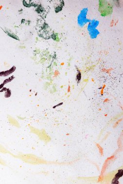 Renkli soyut doku. Sanat paletinde yağlı boya kokusu var. Modern sanat okulunun konsepti. Yaratıcı bir çalışma. Yılın Renkleri 2023.