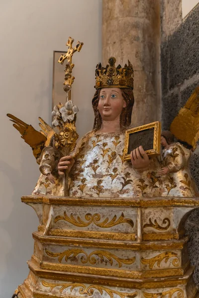 Close Bust Saint Agatha Patron Saint Catania Sicily Church Saint — Stock Photo, Image