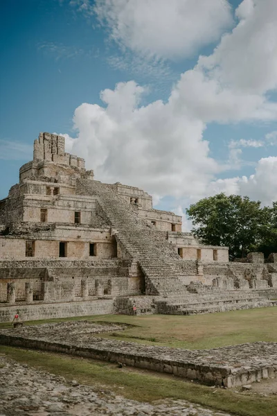 Etzn mayan ruin in Campeche, Yucatn Mexico. Popular tourist attractiondestination