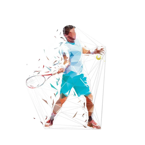 Tennis Player Forehand Shot Isolated Vector Silhouette Ink Drawing — Image vectorielle