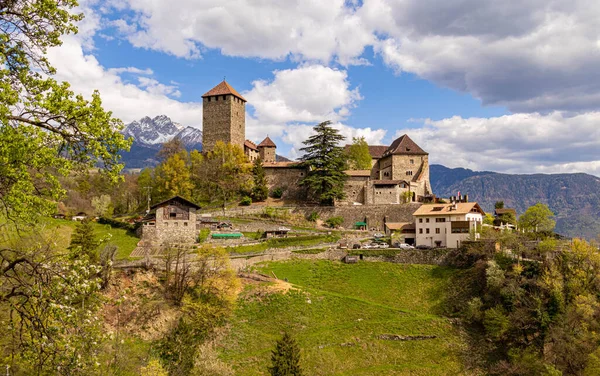 Vue Sur Château Tyrol Dorf Tirol Tyrol Sud Italie Vue — Photo