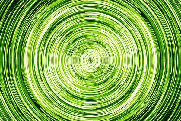 Siyah arkaplanda boş kopya alanı olan neon daire çizgileri. Renkli ışıklar uzun pozlama döndürme fotoğrafı