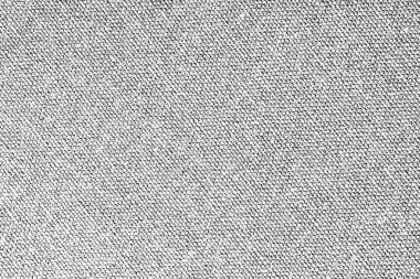 Beyaz kumaş dokusu. Fiber yapı arka planı. Vintage branda deseni. Gri karalanmış malzeme arkaplanı.