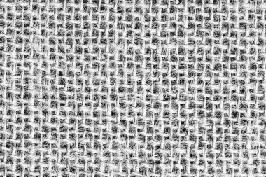 Beyaz kumaş dokusu. Fiber yapı arka planı. Vintage branda deseni. Gri karalanmış malzeme arkaplanı.