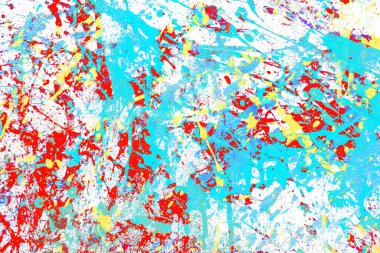 Boya sıçrama dokusu. Graffiti arka planı. Sprey deseni. Kırmızı boya damlası deseni.