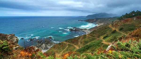 Seascape Pea Furada Viewpoint Ortigueira Coruna Galicia Spain Europe — Stock fotografie