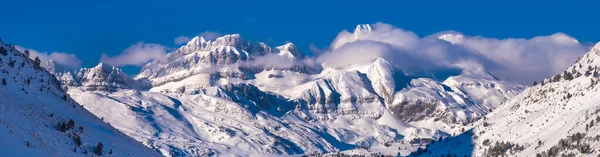 Candanchu Ski Resort Pirineos Mountains Huesca Espanha Europa — Fotografia de Stock