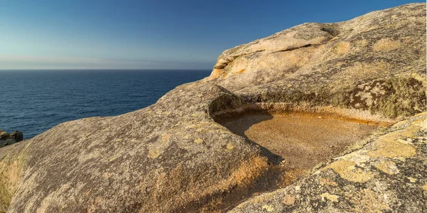Punta Nariga Camino Del Faro Malpica Bergantinos Costa Morte Coruna — Foto de Stock