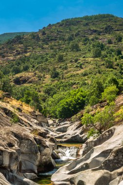 Los Pilones Doğal Havuzu, Garganta de los Infiernos Doğal Rezerv, Valle del Jerte, Kültürel Mallar, Caceres, Extremadura, İspanya, Avrupa