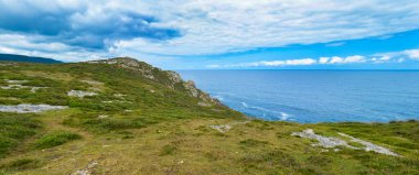 Coastline View, Oyambre Natural Park, Cantabria, İspanya, Avrupa