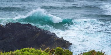 Cliffs Viewpoint, Beach of Esteiro, Man, La Coruna, Galicia, Spain, Europe