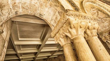 Cloister of Silos, Abbey of Santo Domingo de Silos, 7-18th Benedictine Monastery, Santo Domigo de Silos, Burgos, Castile Leon, Spain, Europe