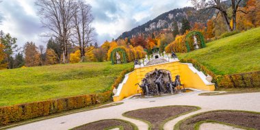 Linderhof Palace, 19th Century Rococo Style, Oberammergau, Bavaria, Germany, Europe