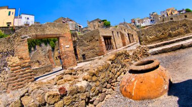 Herculaneum kalıntıları, Antik Roma kalıntıları, UNESCO Worl Heritage Sitesi, Ercolano, Campania, İtalya, Avrupa