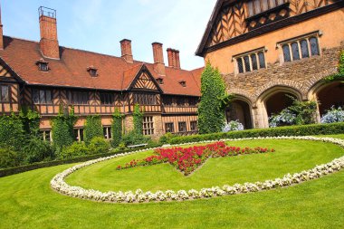 Cencilienhof Sarayı, Postdam Konferansı 1945, Neuer Garten Parkı, UNESCO Dünya Mirası Alanı, Postdam, Brandenburg, Almanya, Avrupa